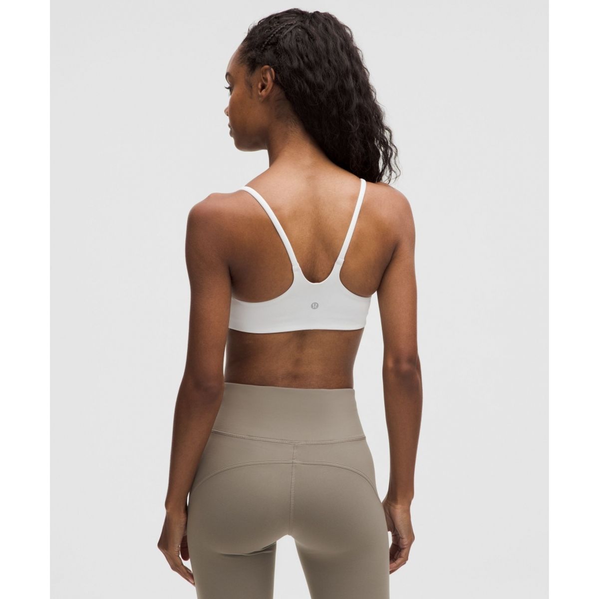룰루레몬(LULULEMON) 원더 트레인 스트래피 레이서 브라 *라이트 서포트, A B컵  WHT