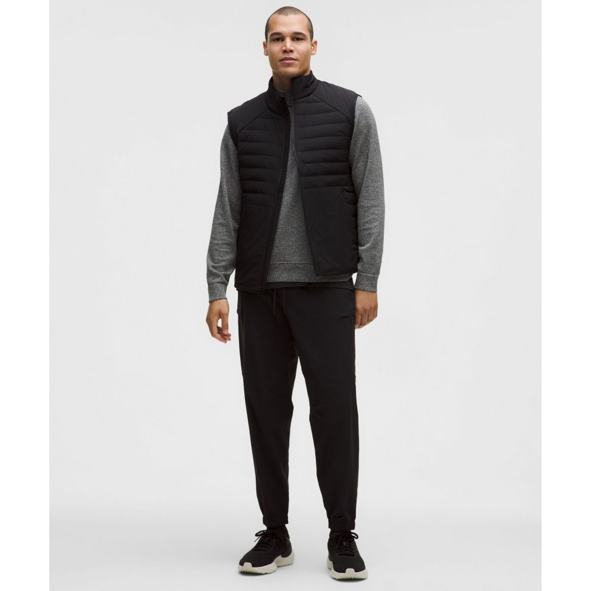 룰루레몬(LULULEMON) 엔지니어드 웜스 하프집  SILD GGRE