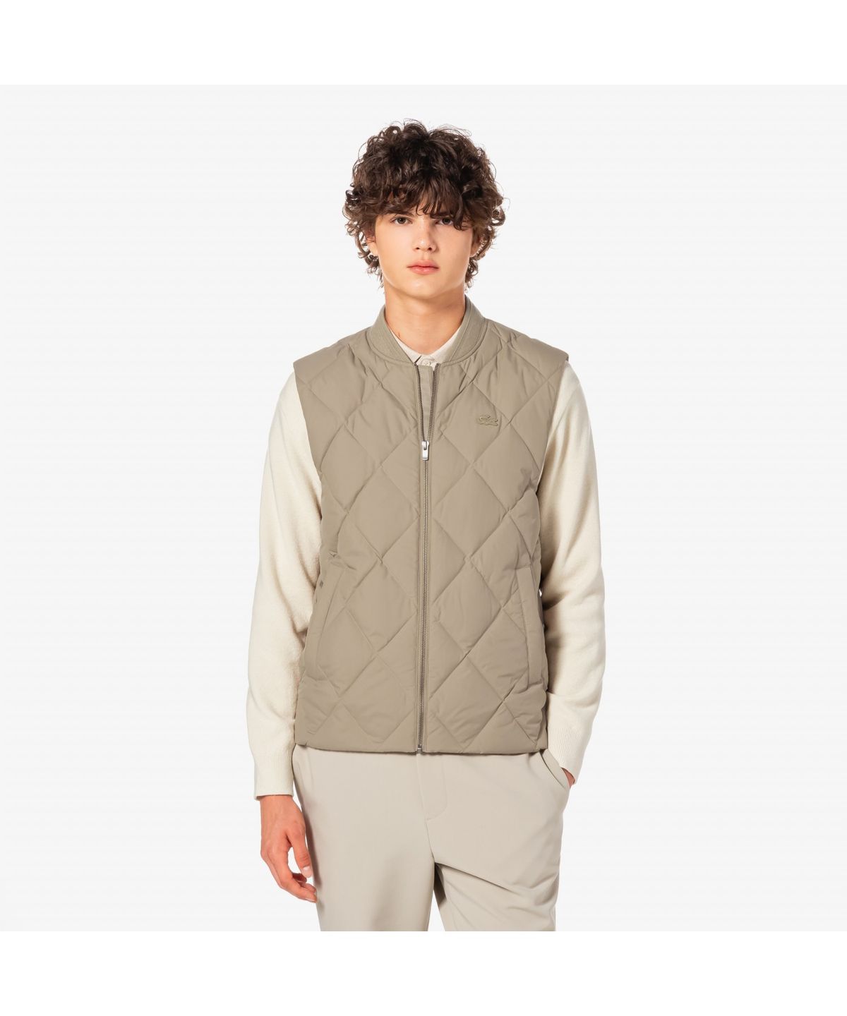 라코스테(LACOSTE) 남성 다이아 퀼팅 다운 베스트 BH282E-55N 02S