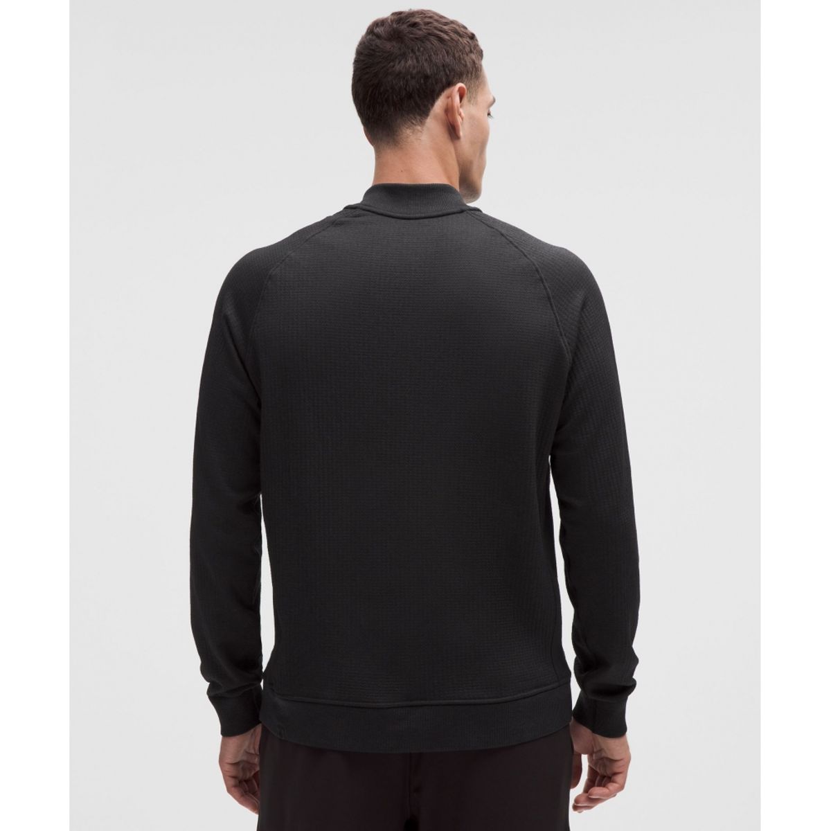 룰루레몬(LULULEMON) 엔지니어드 웜스 하프집  BLK BLK