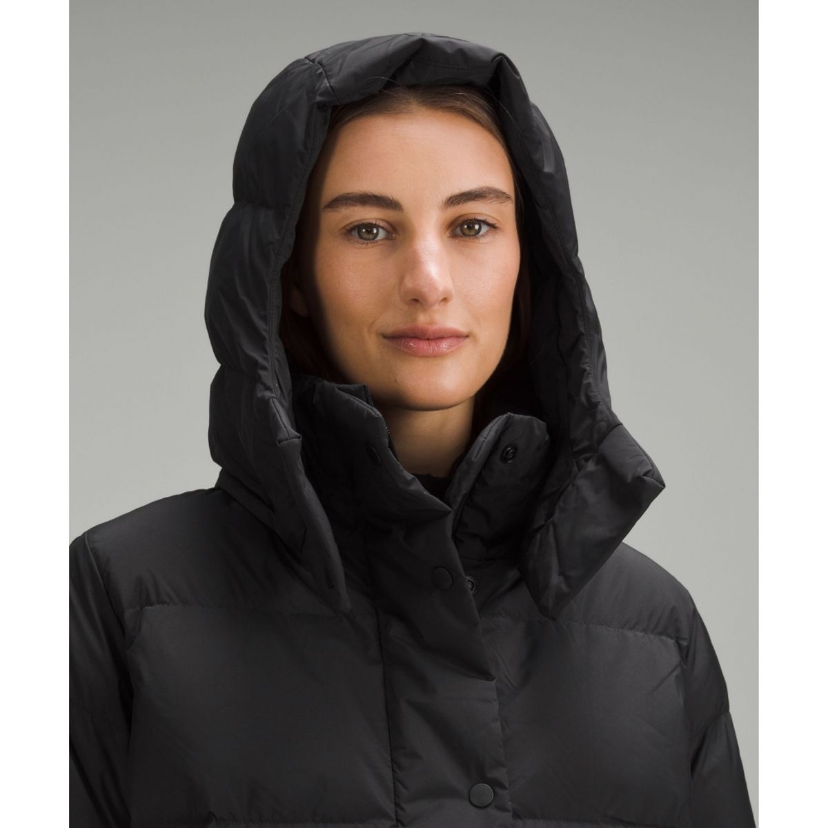 룰루레몬(LULULEMON) 원더 퍼프 600 다운 필 크롭 재킷  BLK