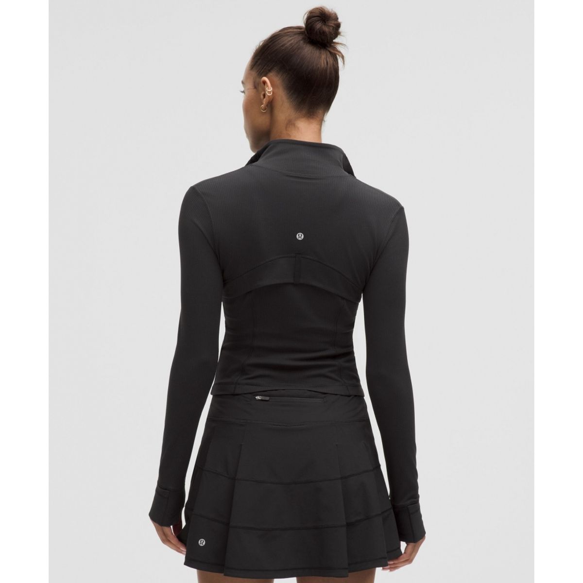룰루레몬(LULULEMON) 디파인 크롭 재킷 *리브드 Nulu  BLK