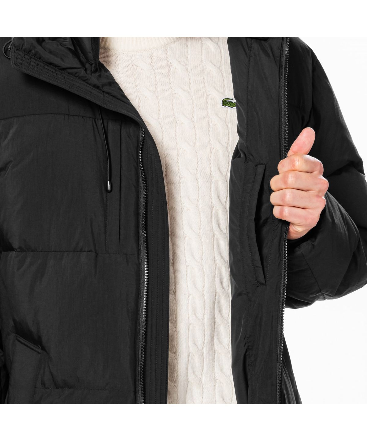 라코스테(LACOSTE) 남성 후드 헤비 다운 점퍼 BH655E-55N 031
