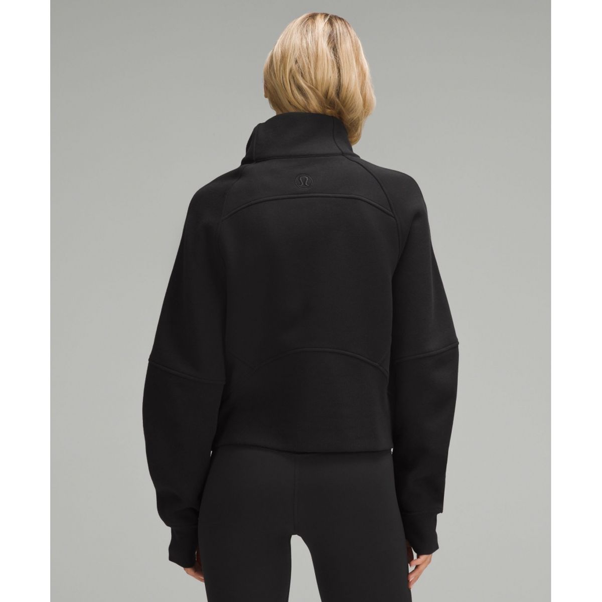 룰루레몬(LULULEMON) 스쿠바 오버사이즈드 퍼넬넥 하프집  BLK