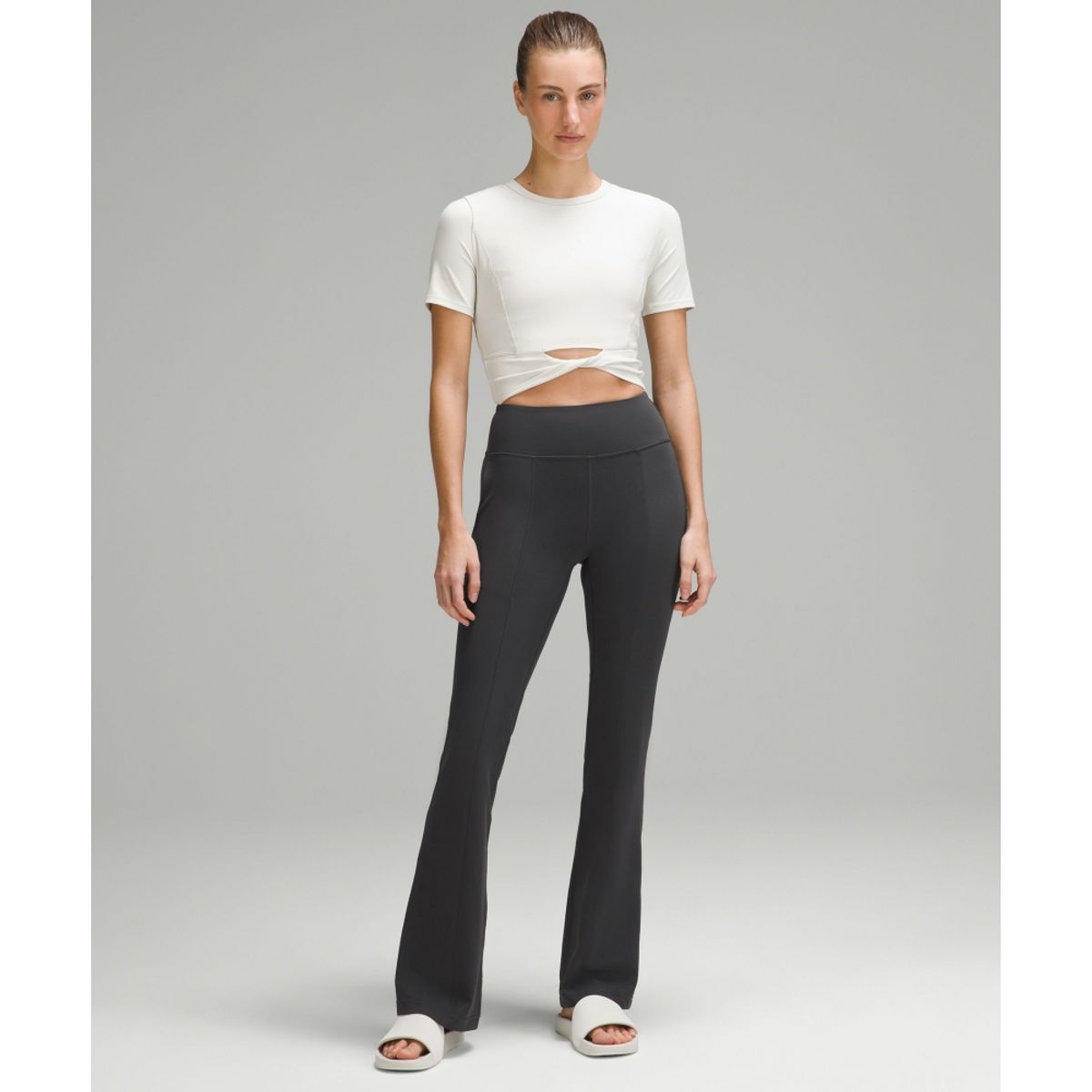 룰루레몬(LULULEMON) 그루브 하이라이즈 플레어드 팬츠 위드 포켓 32.5inch  GGRE