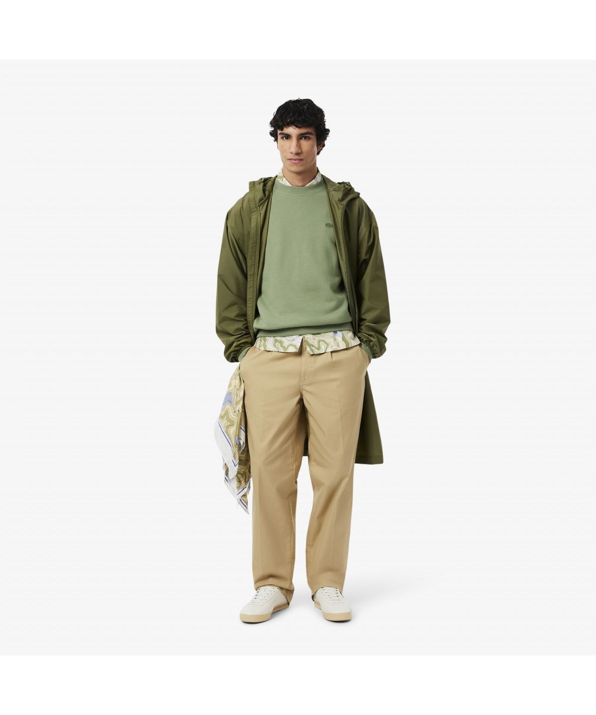 라코스테(LACOSTE) 남성 루즈핏 크루넥 풀오버 SH7745-55N S86