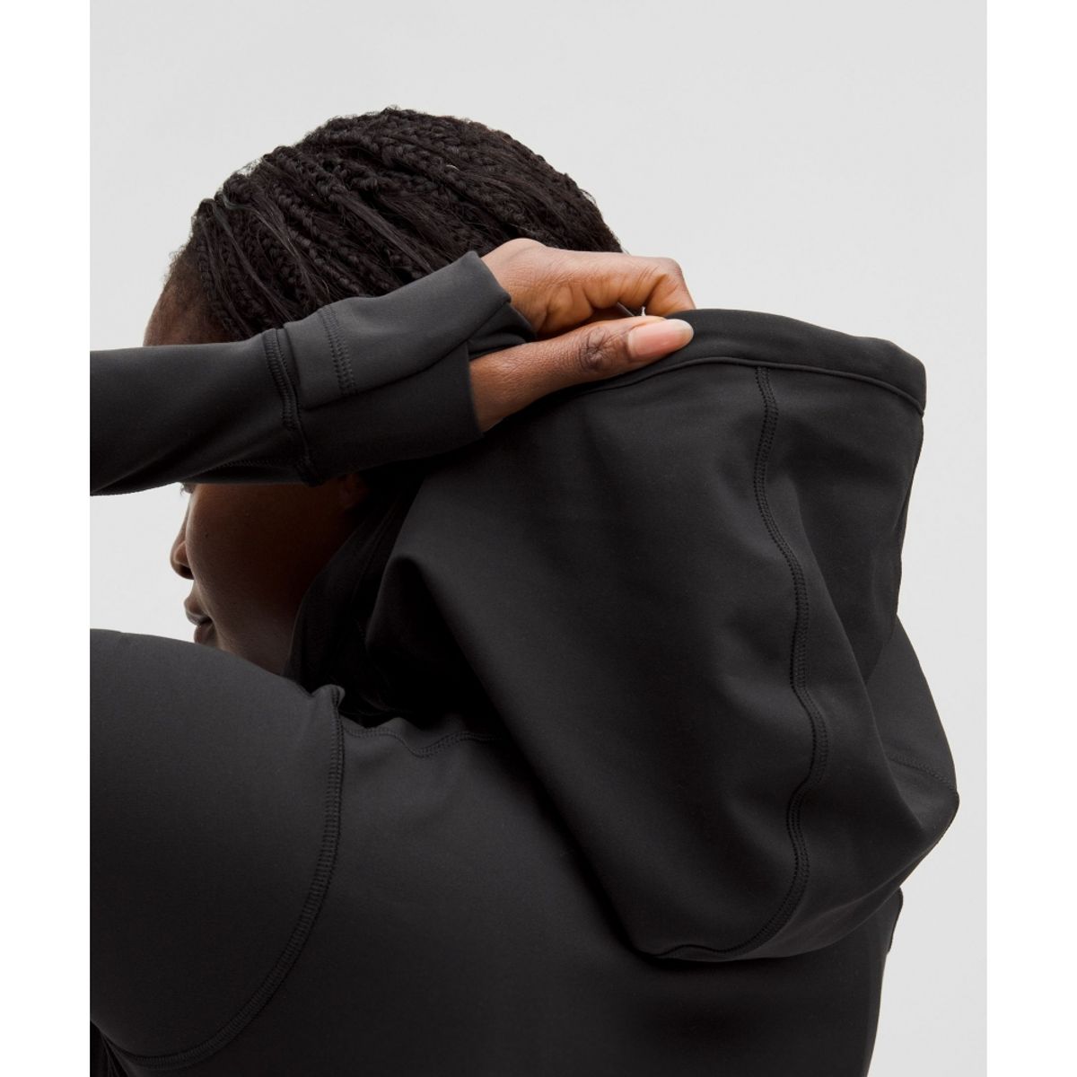 룰루레몬(LULULEMON) 디파인 크롭 후드 재킷 *Nulu  BLK