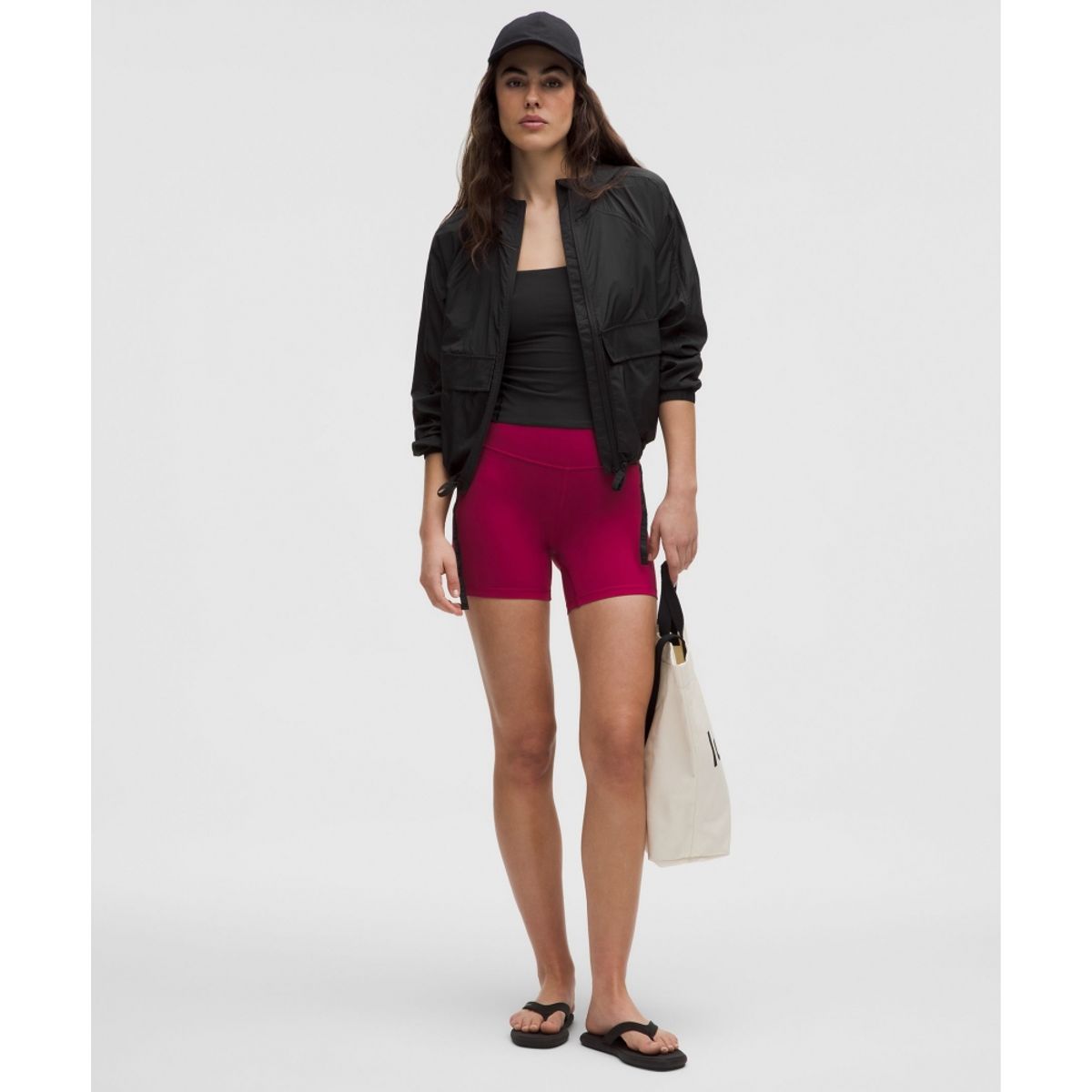 룰루레몬(LULULEMON) 후드 라이트 릴랙스 핏 재킷  BLK