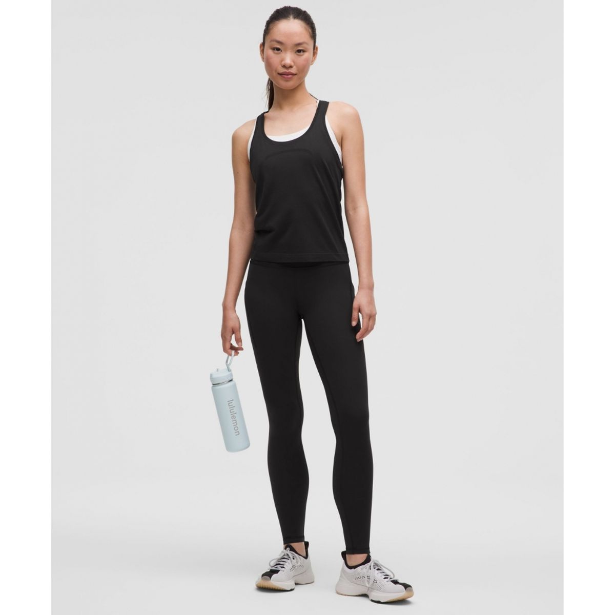 룰루레몬(LULULEMON) 스위프틀리 테크 레이서백 탱크탑 2.0 *웨이스트 렝스  BLK BLK