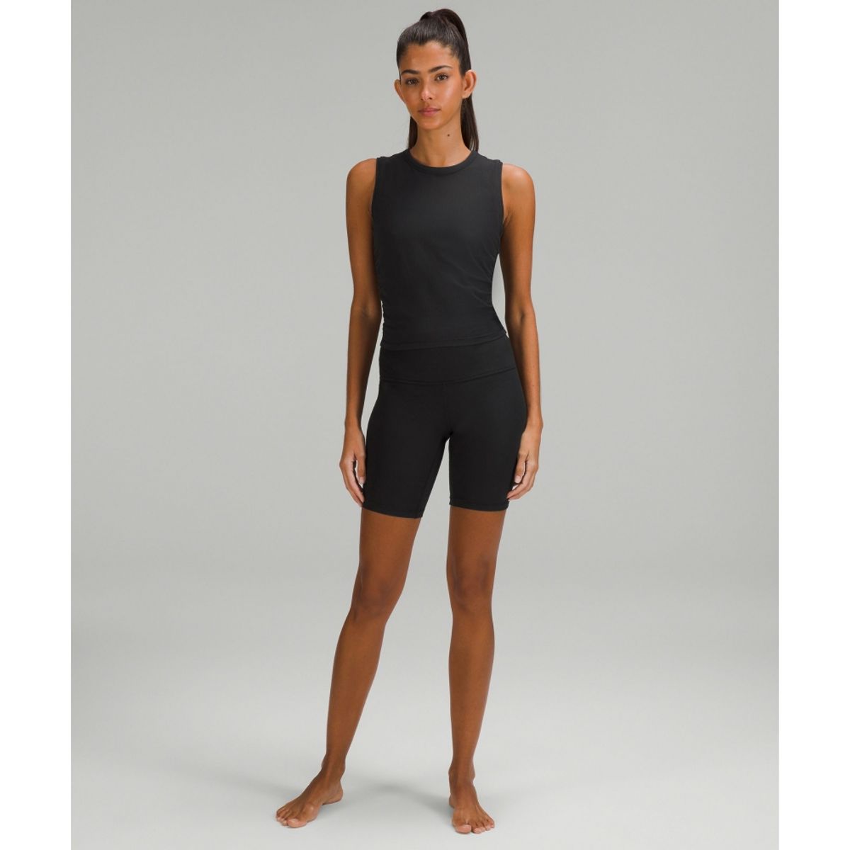 룰루레몬(LULULEMON) 올 잇 테익스 리브드 Nulu 탱크탑  BLK