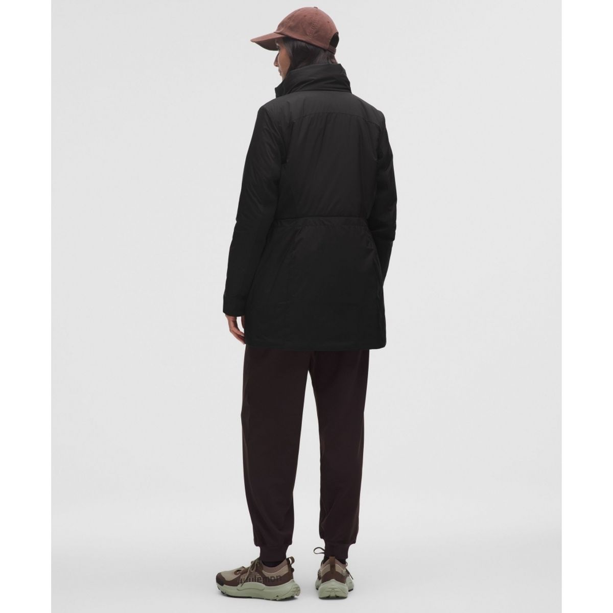 룰루레몬(LULULEMON) 슬릭 시티 롱 재킷  BLK