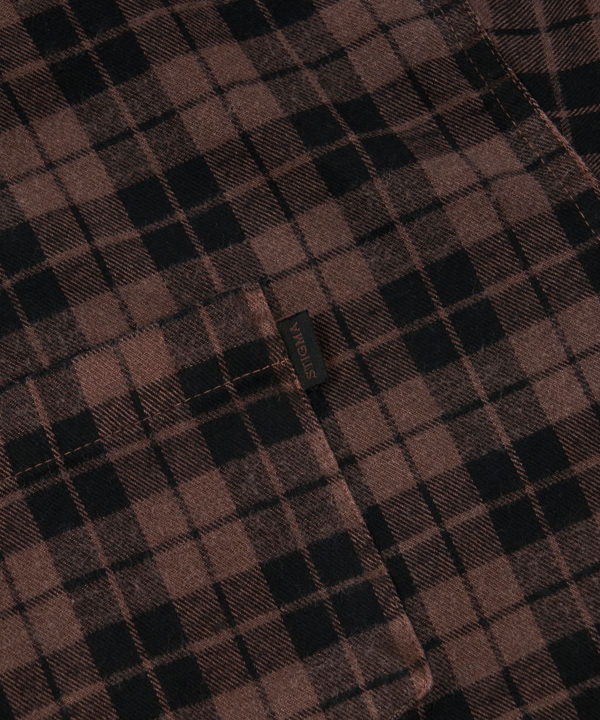 스티그마(STIGMA) PIGMENT CROP OVER SHIRTS BROWN