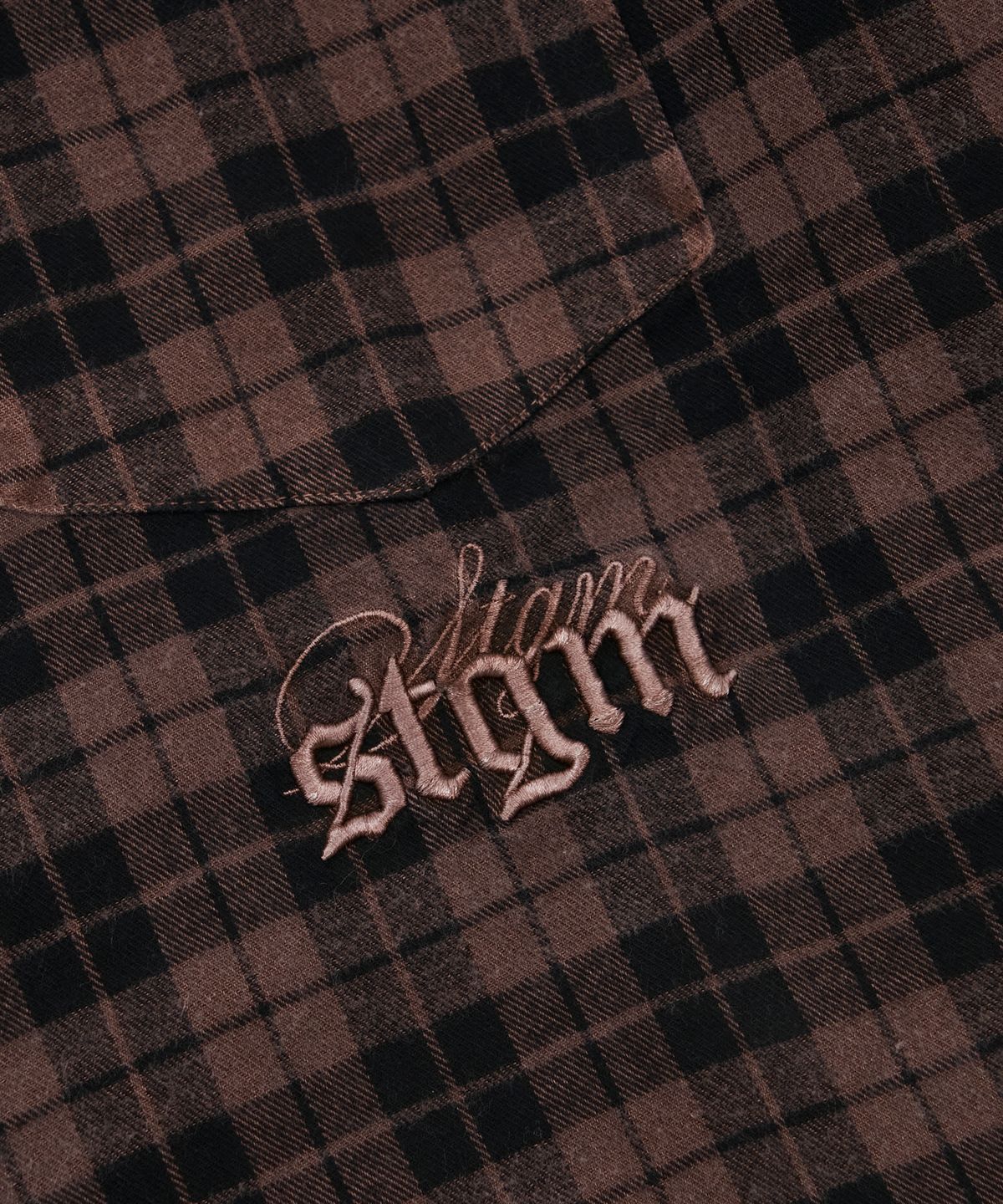 스티그마(STIGMA) PIGMENT CROP OVER SHIRTS BROWN