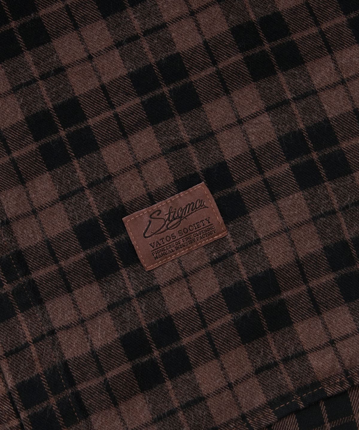 스티그마(STIGMA) PIGMENT CROP OVER SHIRTS BROWN