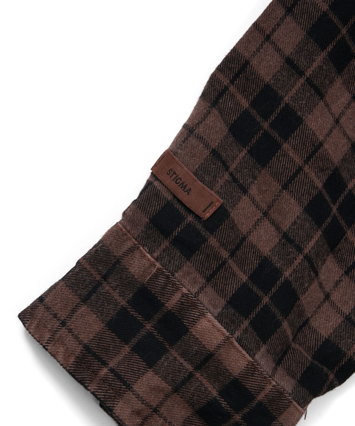 스티그마(STIGMA) PIGMENT CROP OVER SHIRTS BROWN