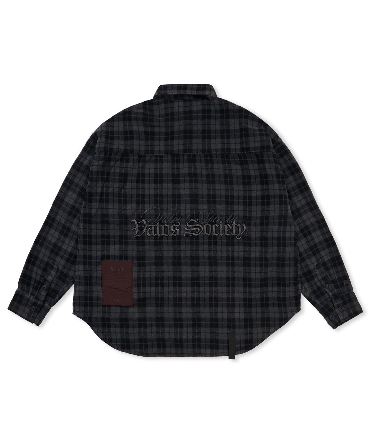 스티그마(STIGMA) PIGMENT CROP OVER SHIRTS CHARCOAL