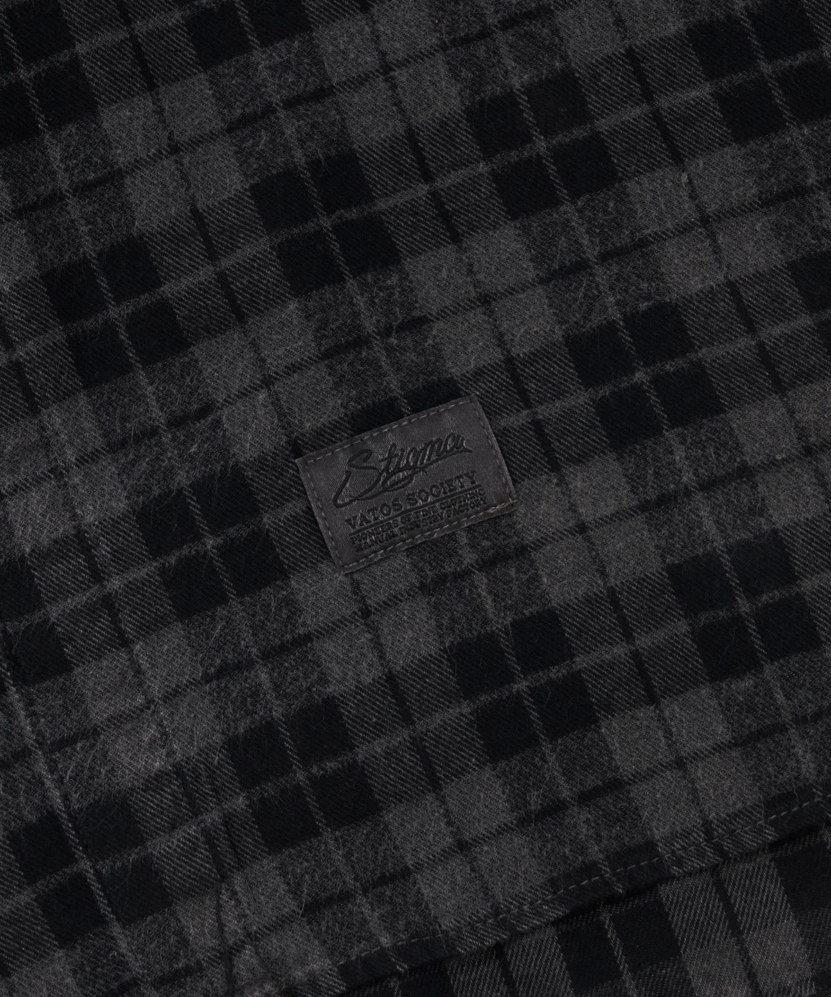 스티그마(STIGMA) PIGMENT CROP OVER SHIRTS CHARCOAL