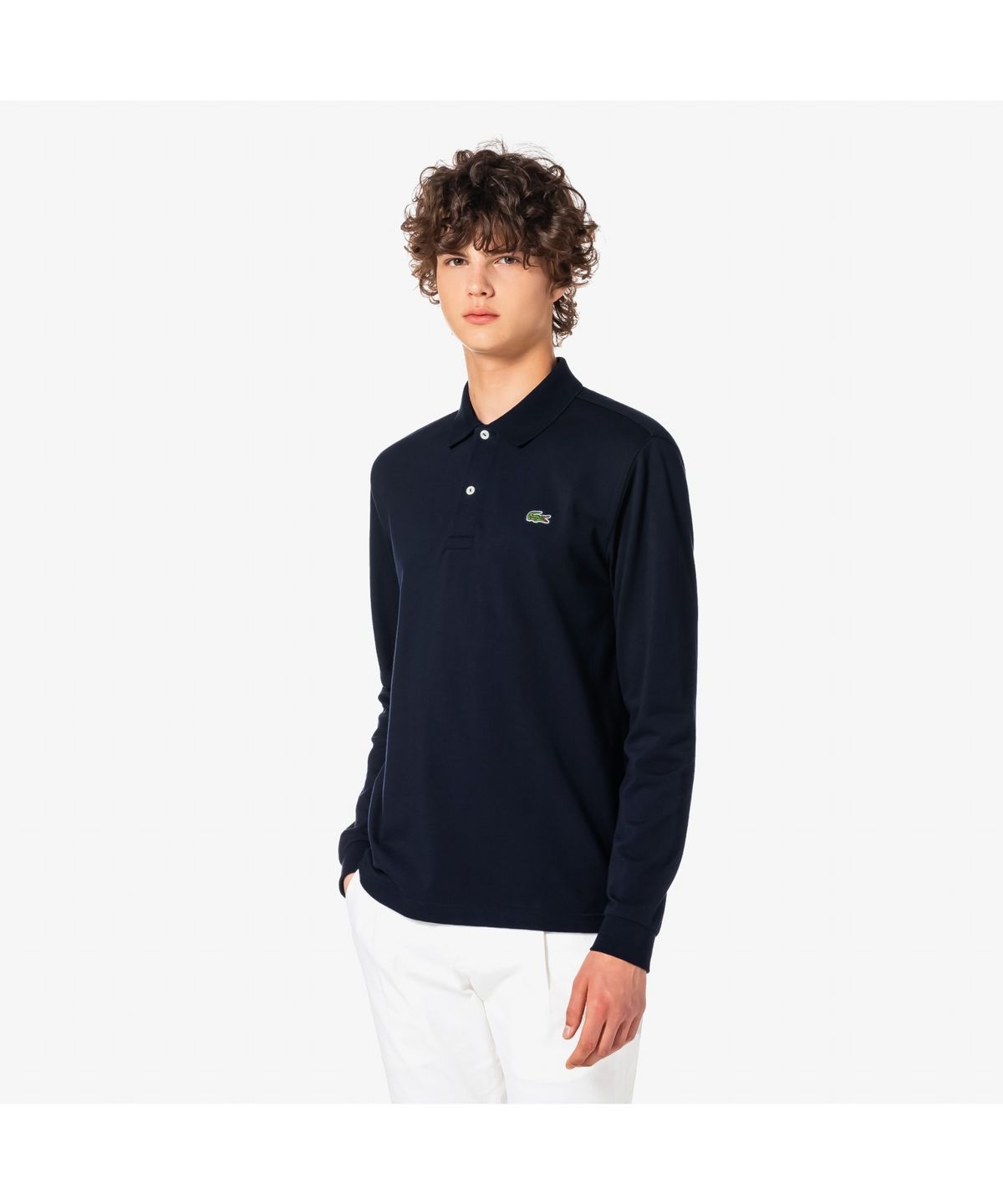 라코스테(LACOSTE) 남성 프렌치 레귤러핏 긴팔 베이직 폴로셔츠 PH732E-55N HDE