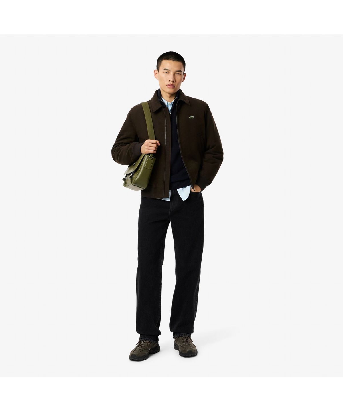 라코스테(LACOSTE) 남성 방모 반집업 스웨터 AH3052-55N 166
