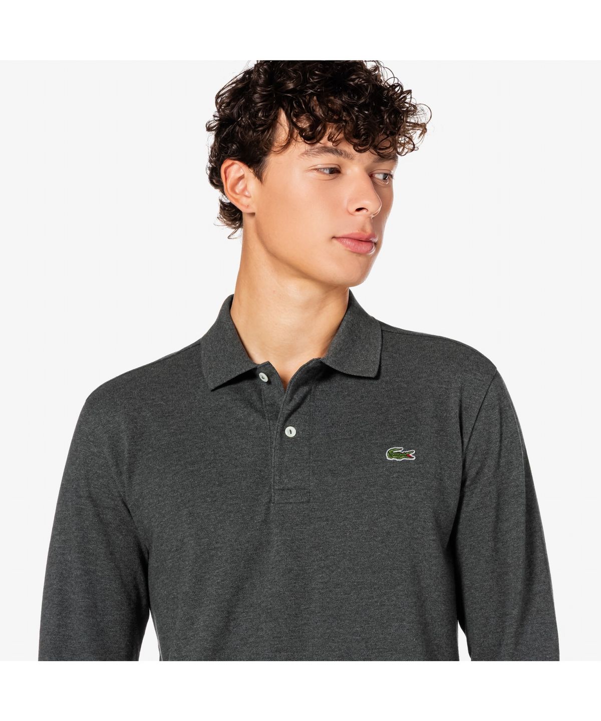 라코스테(LACOSTE) 남성 프렌치 레귤러핏 긴팔 베이직 폴로셔츠 PH732E-55N 050