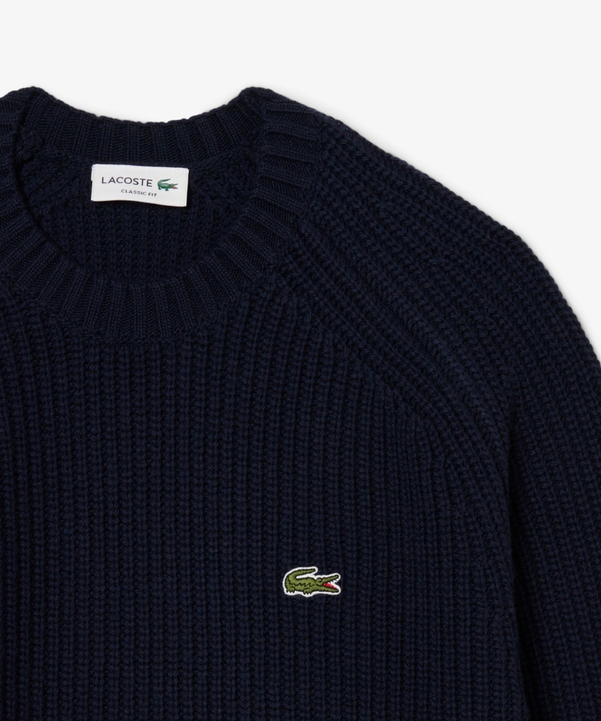 라코스테(LACOSTE) 남성 립조직 크루넥 스웨터 AH3142-55N 166