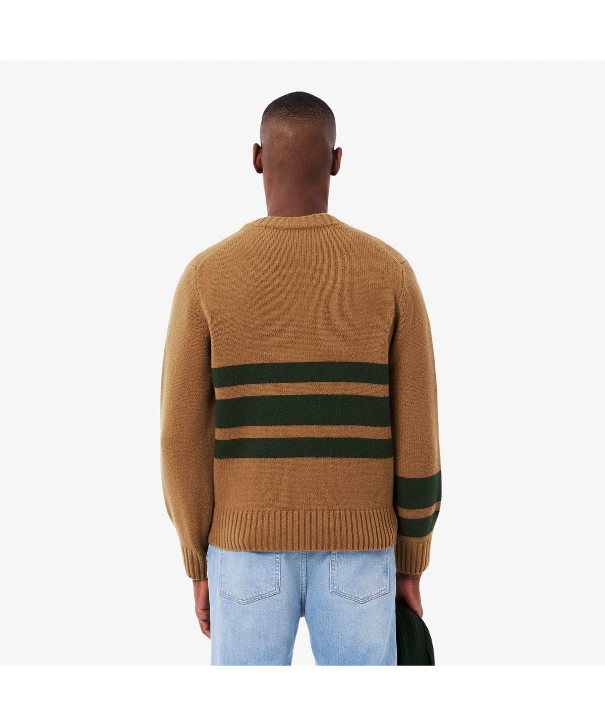 라코스테(LACOSTE) 남성 스트라이프 브이넥 스웨터 AH5180-55N 9IQ