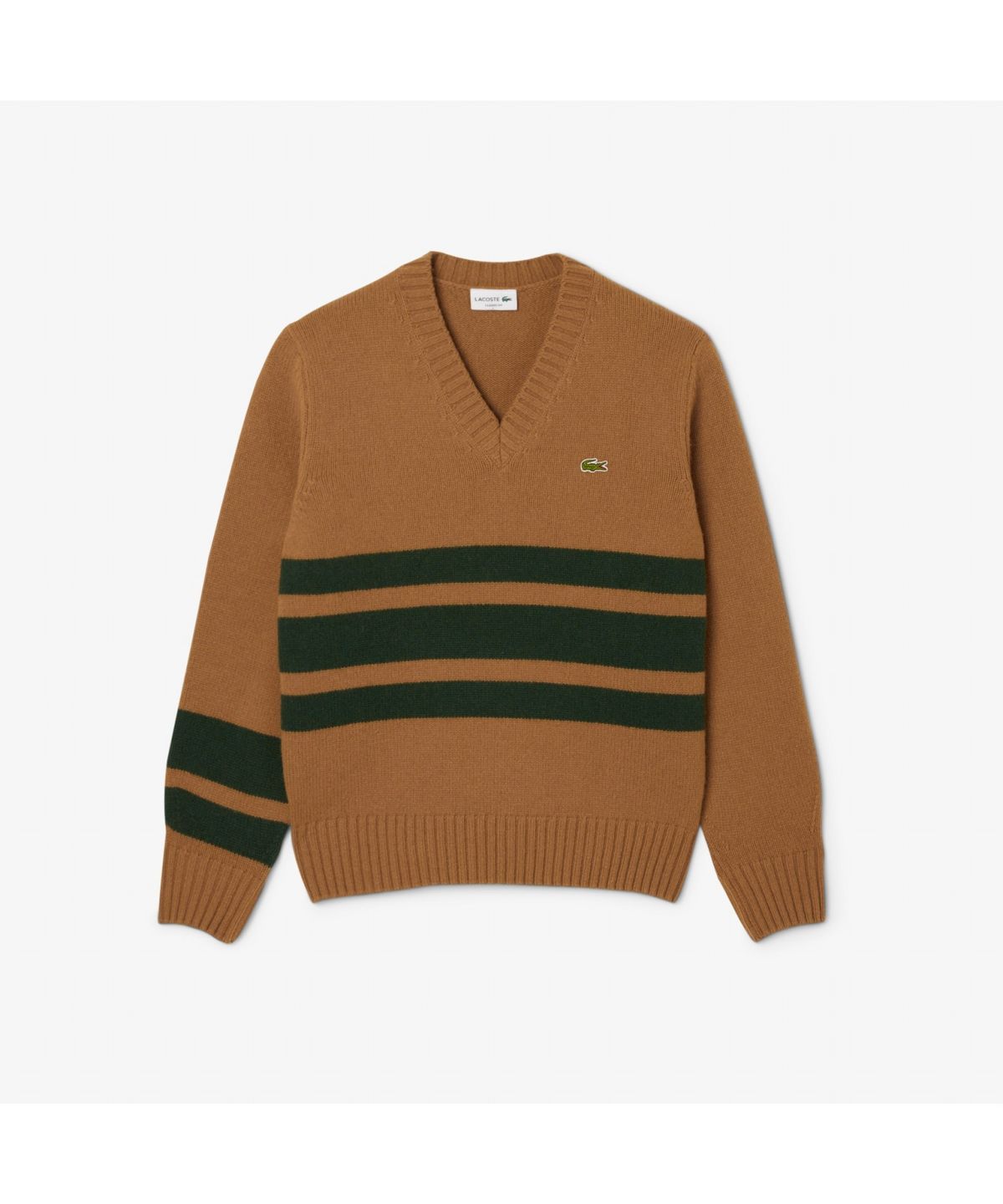 라코스테(LACOSTE) 남성 스트라이프 브이넥 스웨터 AH5180-55N 9IQ
