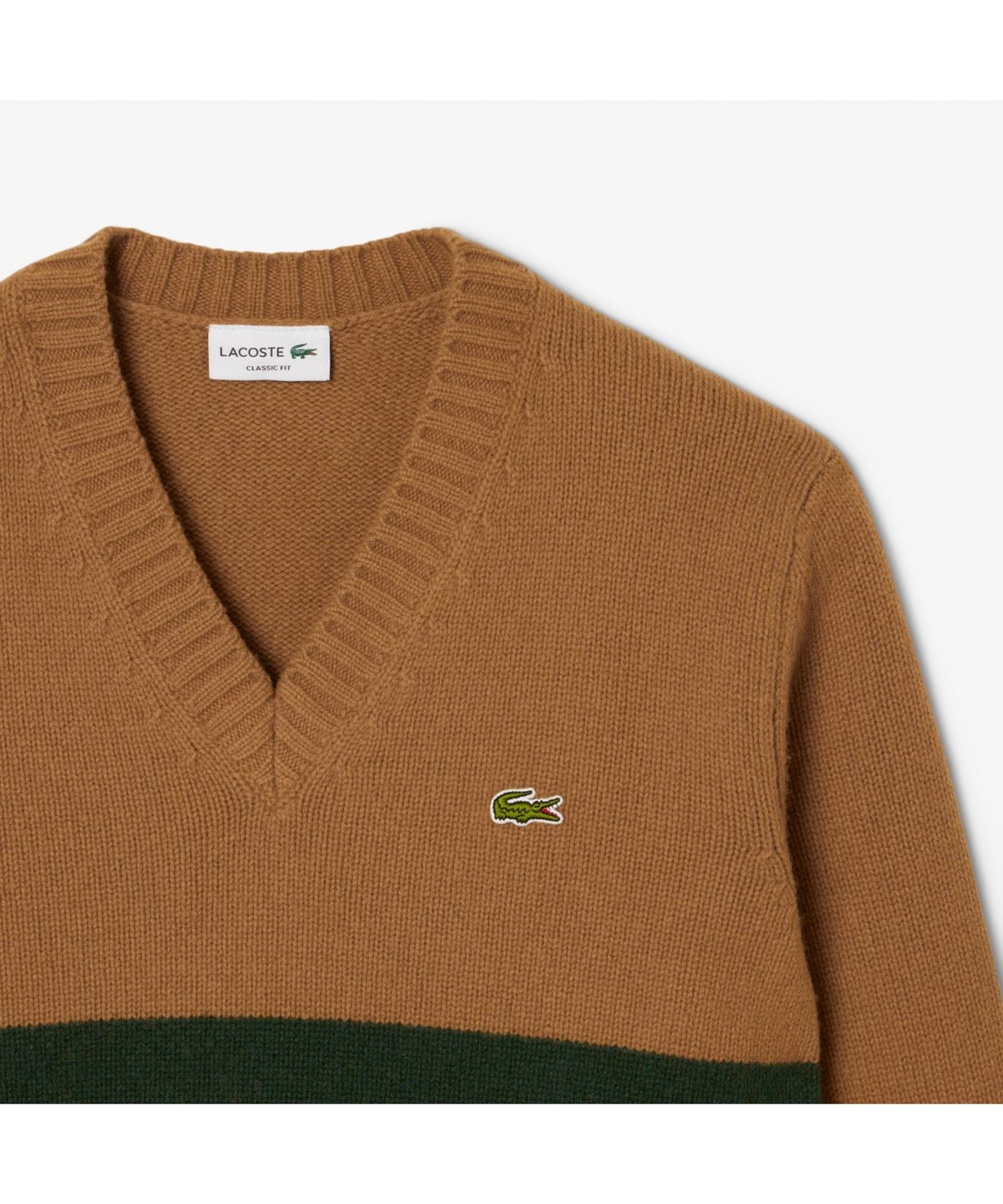 라코스테(LACOSTE) 남성 스트라이프 브이넥 스웨터 AH5180-55N 9IQ