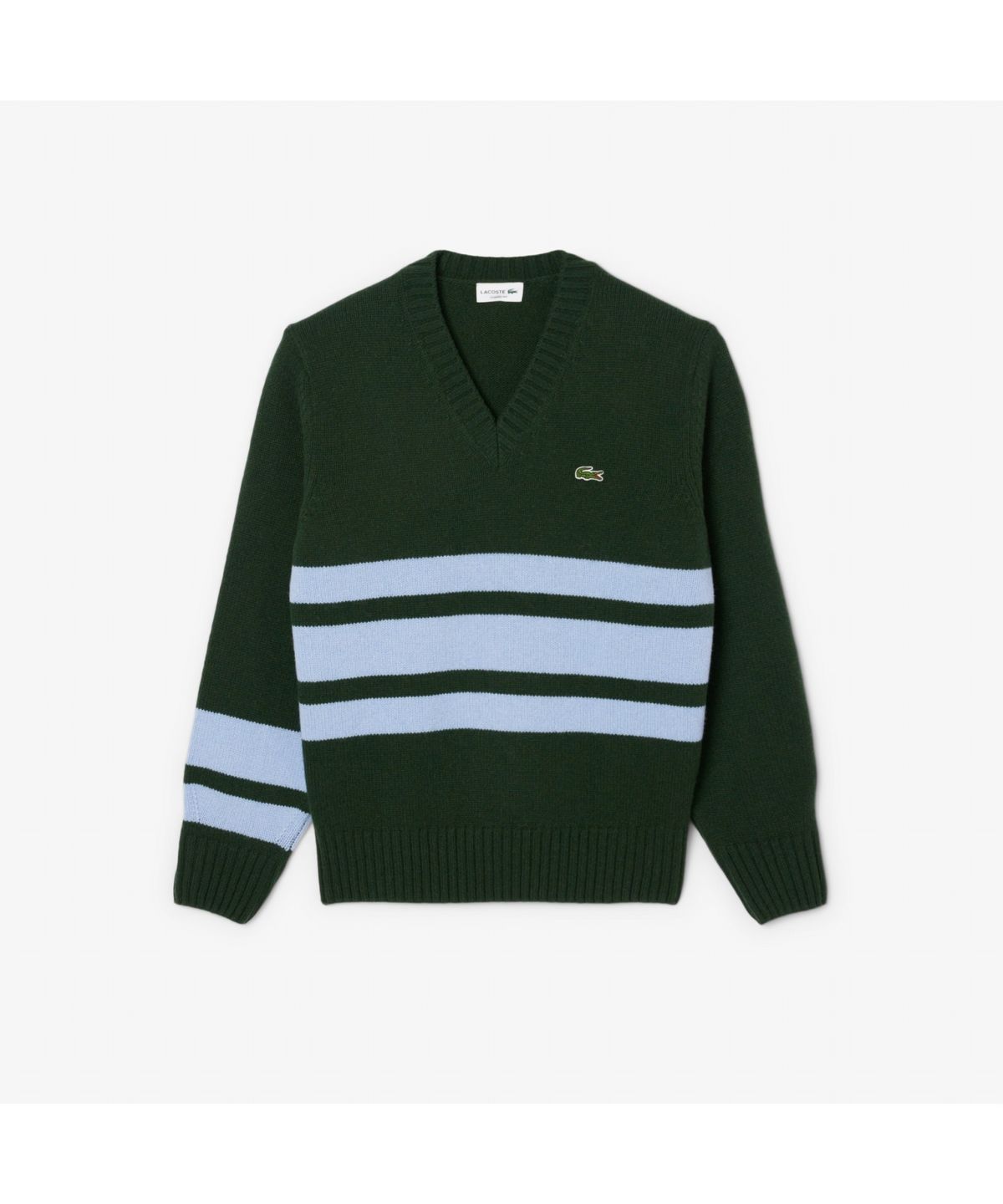 라코스테(LACOSTE) 남성 스트라이프 브이넥 스웨터 AH5180-55N 9IS