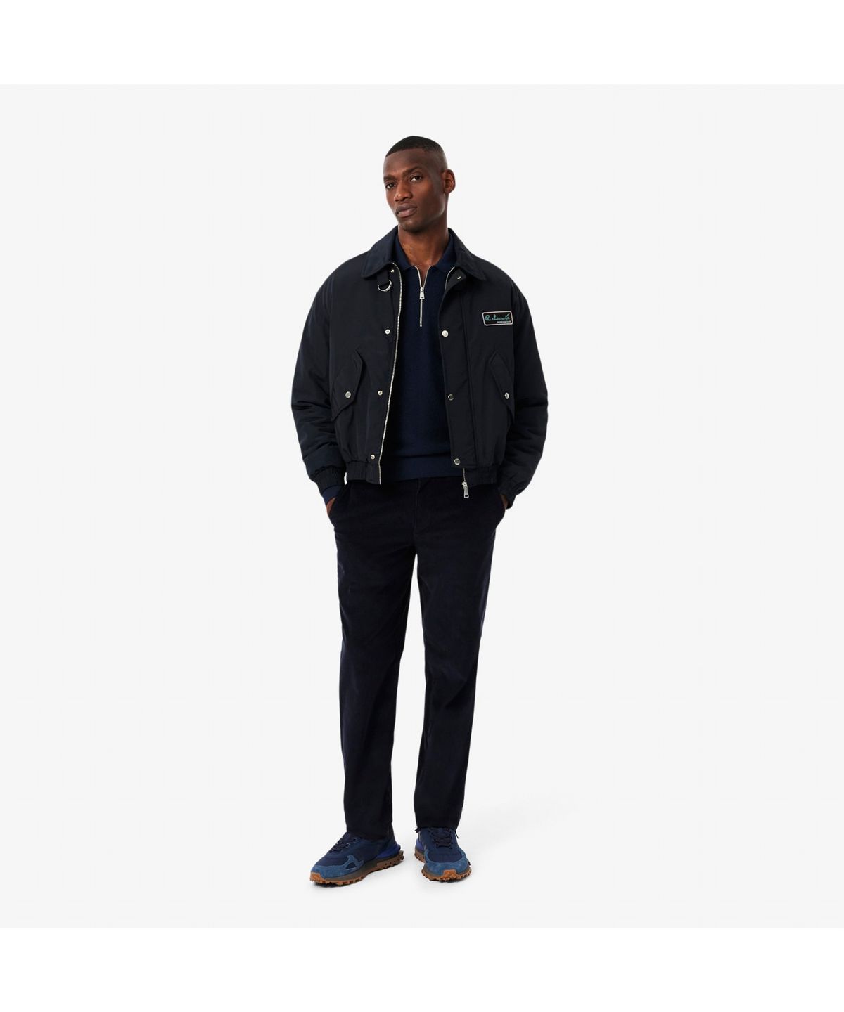 라코스테(LACOSTE) 남성 울코튼 반집업 카라 스웨터 AH5187-55N 166