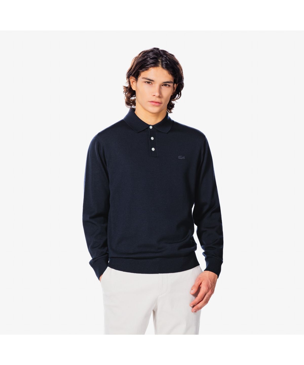 라코스테(LACOSTE) 남성 긴팔 폴로 스웨터 AH880E-55N 166