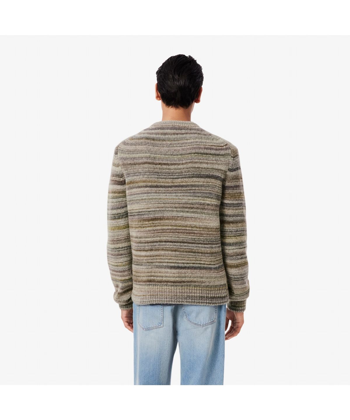 라코스테(LACOSTE) 남성 스트라이프 크루넥 스웨터 AH5221-55N 9IP