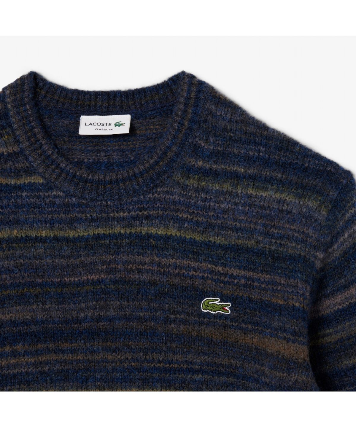라코스테(LACOSTE) 남성 스트라이프 크루넥 스웨터 AH5221-55N L0K