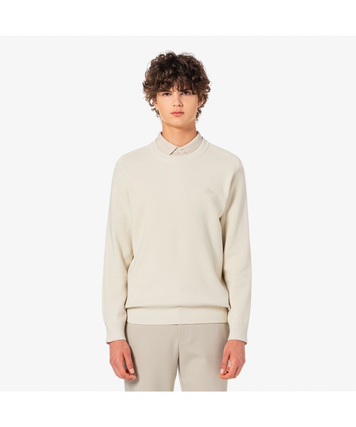 라코스테(LACOSTE) 남성 베이직 크루넥 풀오버 AH596E-55N XFJ