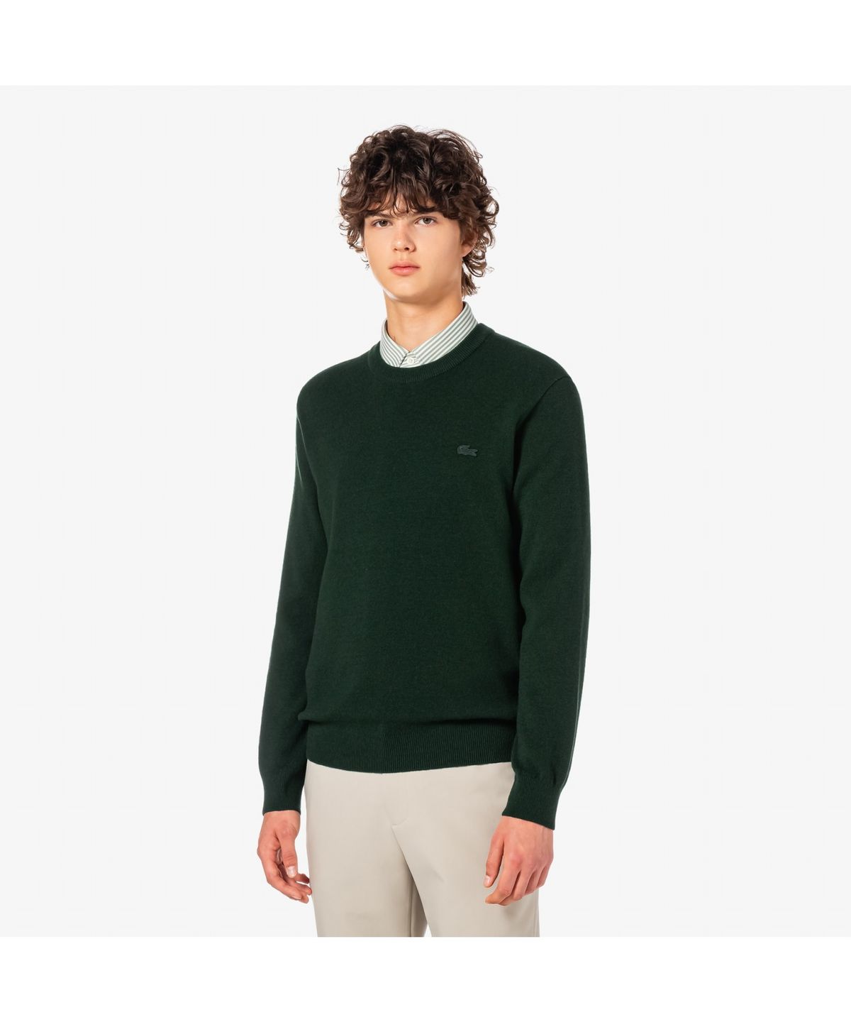 라코스테(LACOSTE) 남성 베이직 크루넥 풀오버 AH596E-55N YZP