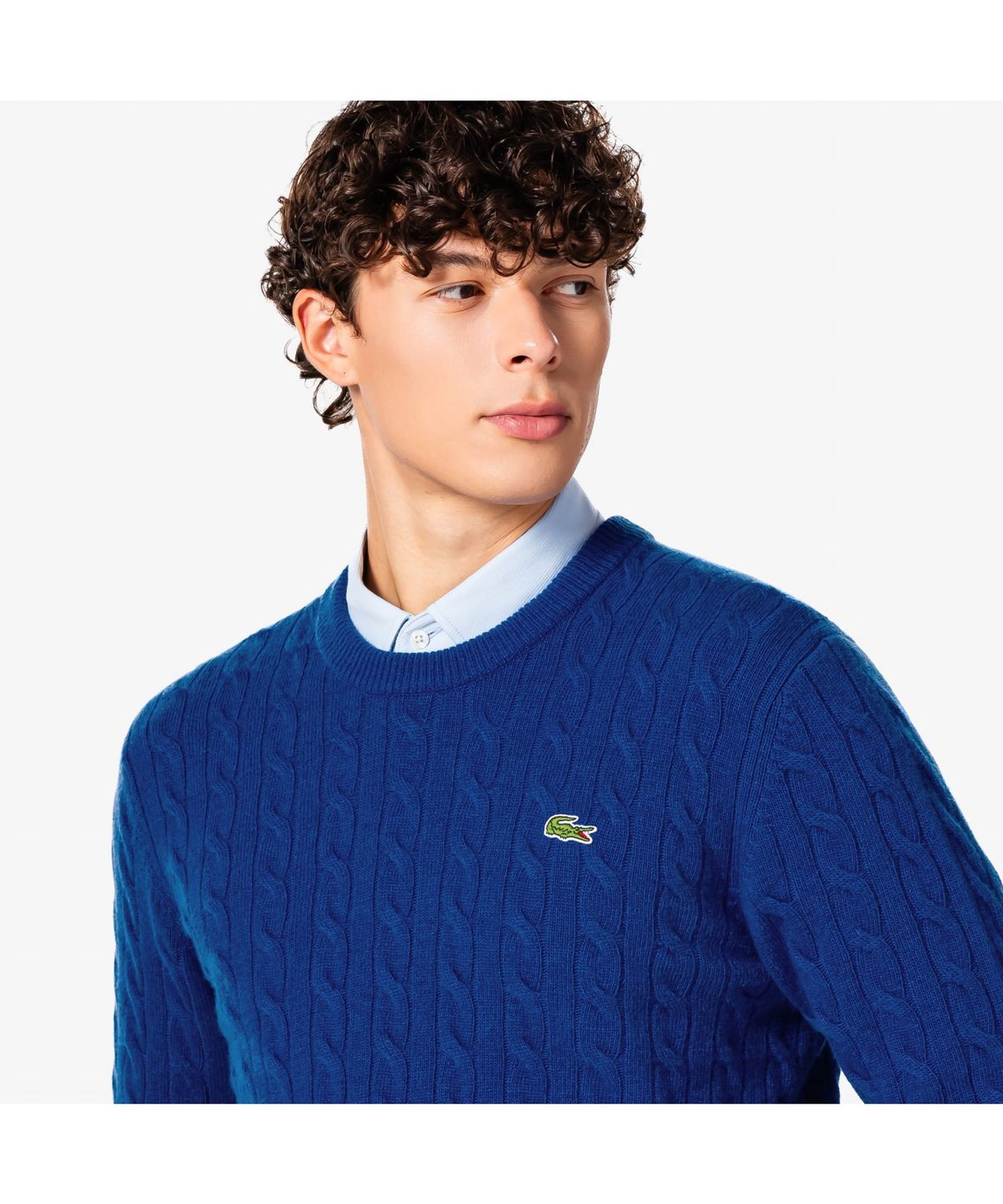 라코스테(LACOSTE) 남성 케이블 크루넥 풀오버 AH816E-55N C4X