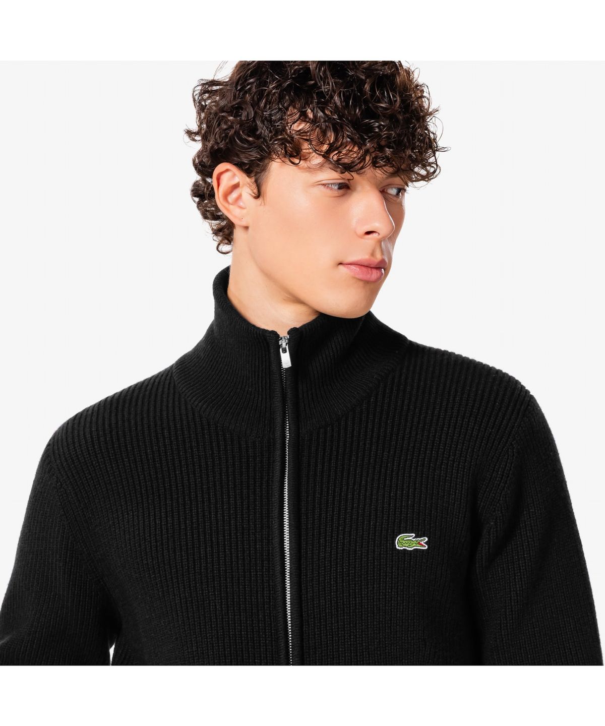 라코스테(LACOSTE) 남성 립조직 풀집업 가디건 AH155E-55N 031