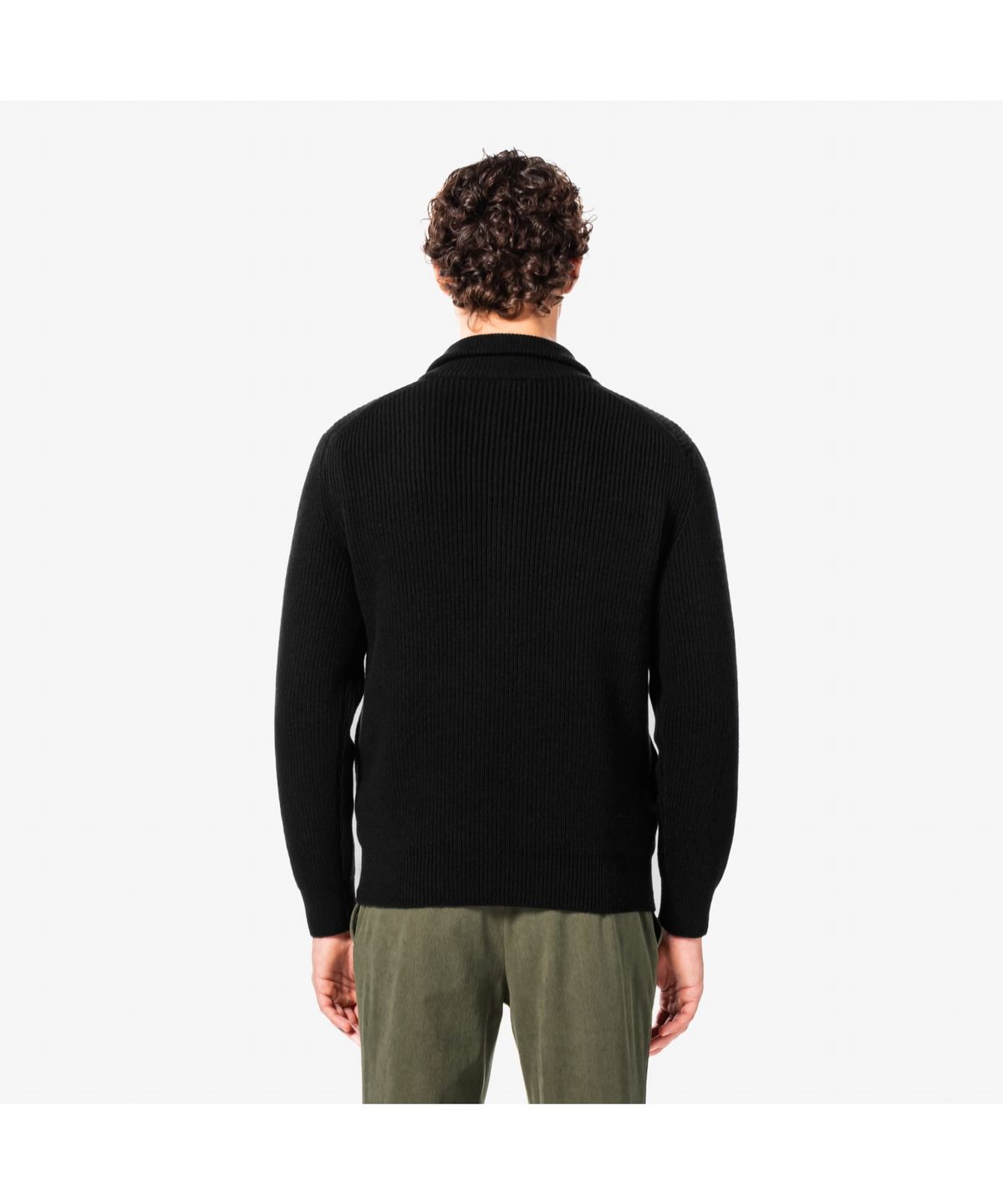 라코스테(LACOSTE) 남성 립조직 풀집업 가디건 AH155E-55N 031