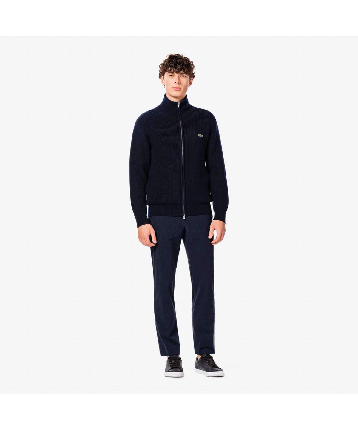 라코스테(LACOSTE) 남성 립조직 풀집업 가디건 AH155E-55N 166