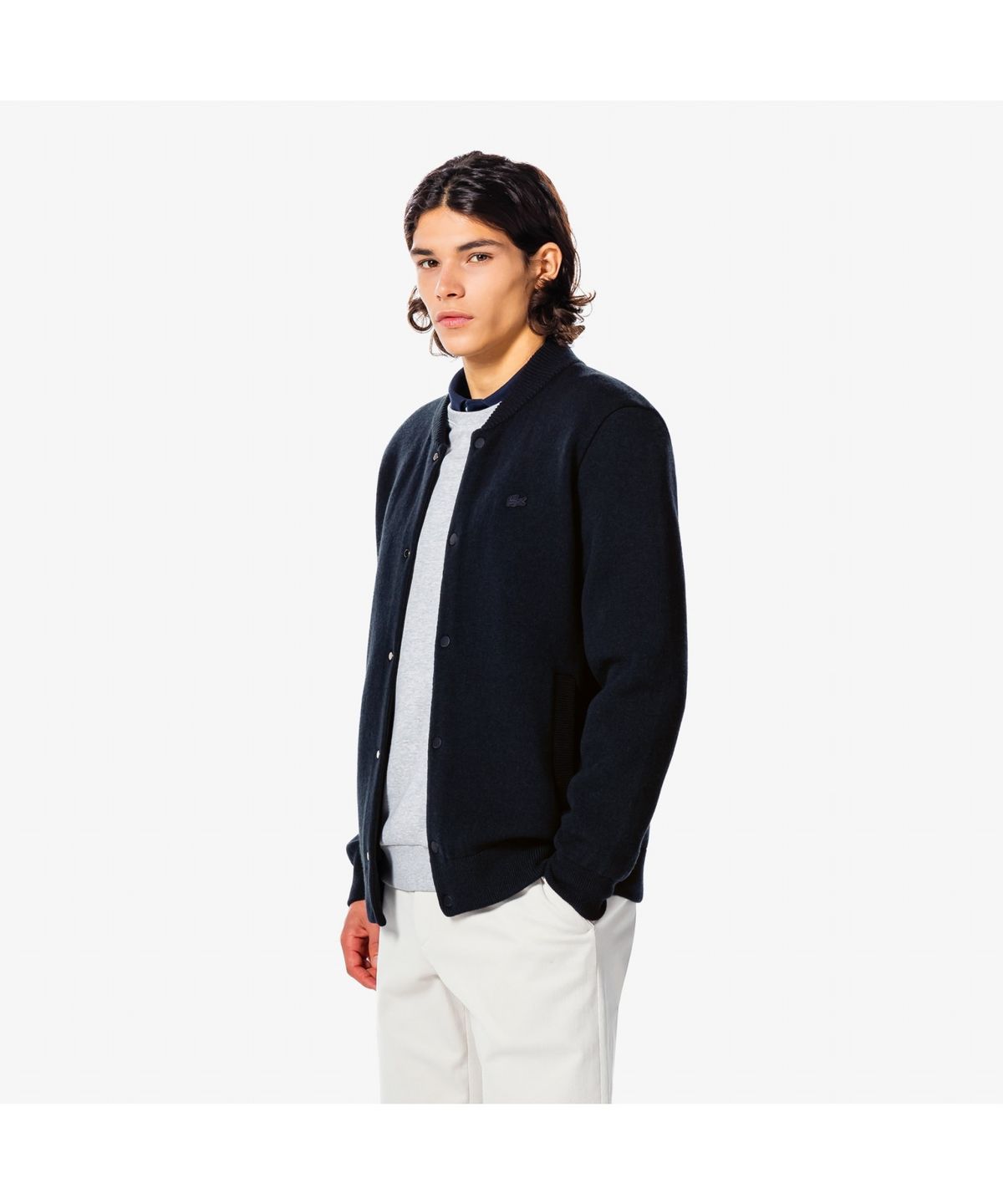 라코스테(LACOSTE) 남성 더블페이스 스타디움 가디건 AH331E-55N 166