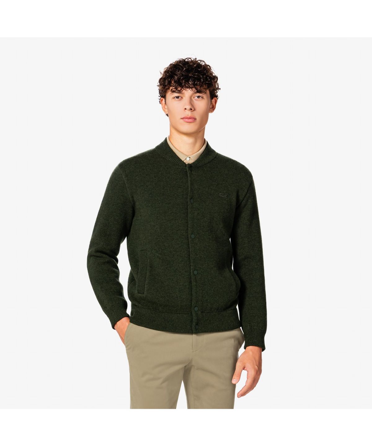 라코스테(LACOSTE) 남성 더블페이스 스타디움 가디건 AH331E-55N L7A