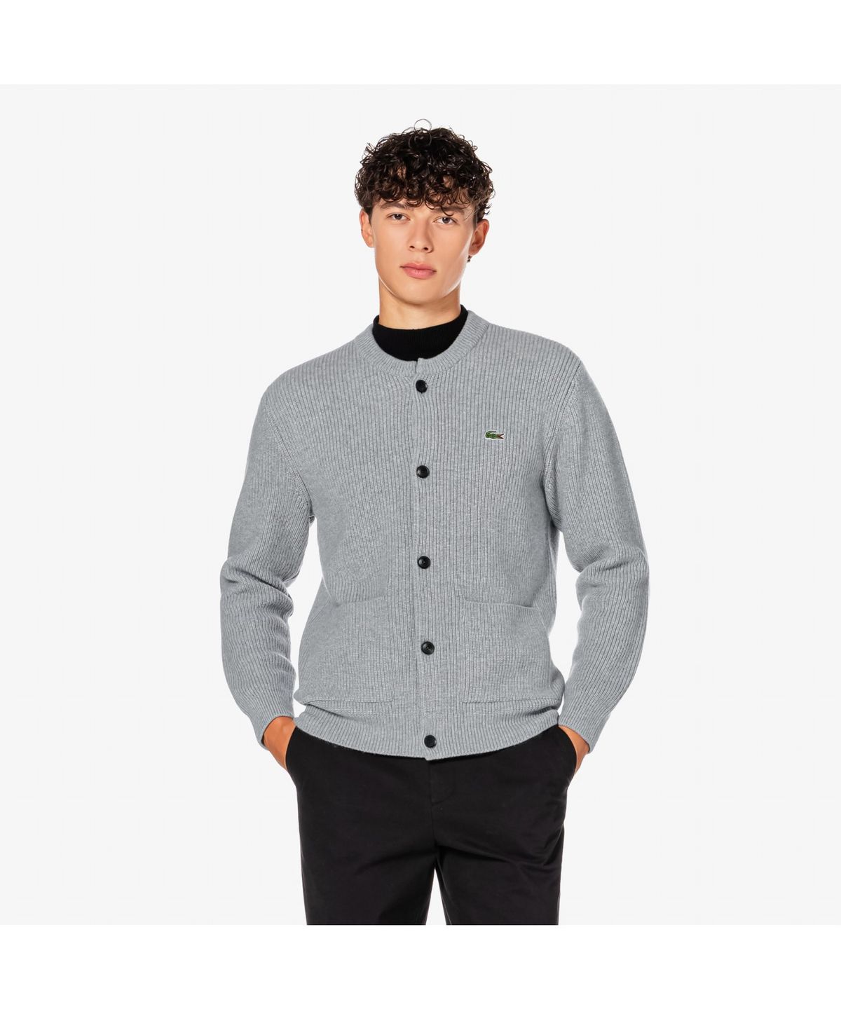 라코스테(LACOSTE) 남성 크루넥 방모 가디건 AH503E-55N CCA