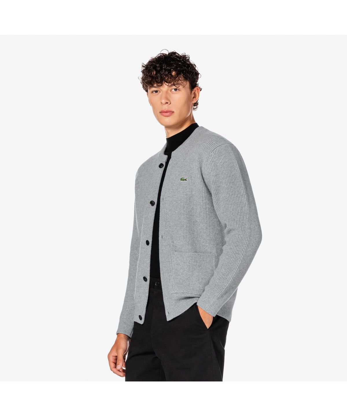 라코스테(LACOSTE) 남성 크루넥 방모 가디건 AH503E-55N CCA