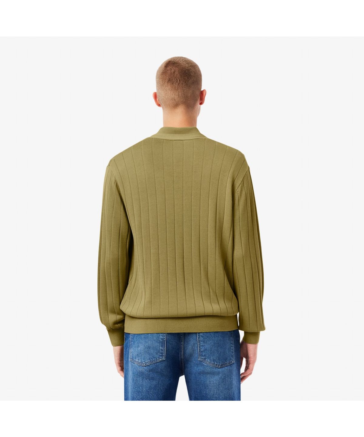 라코스테(LACOSTE) 남성 코튼 립 가디건 AH5338-55N E9F