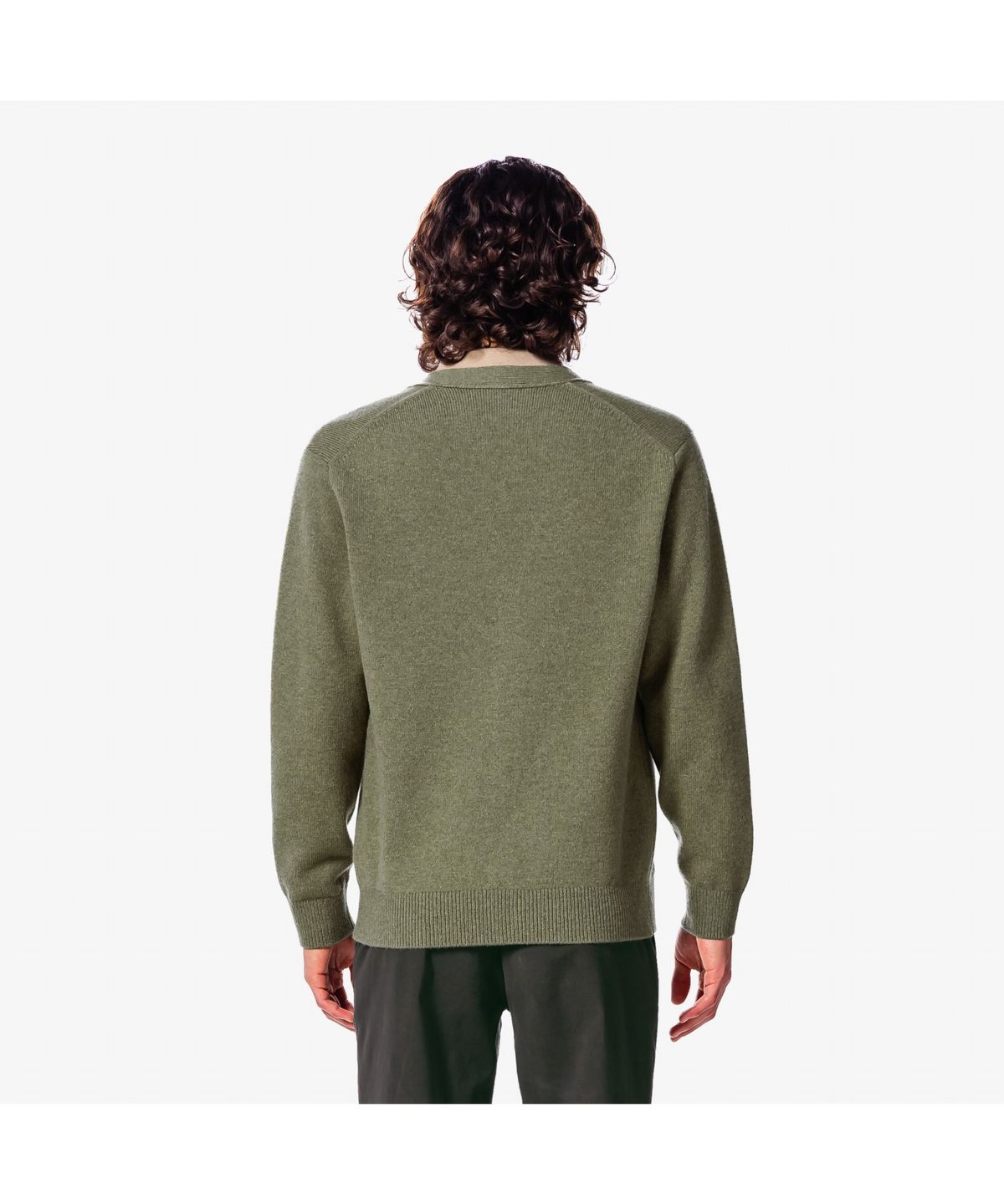 라코스테(LACOSTE) 남성 브이넥 방모 가디건 AH660E-55N E9F