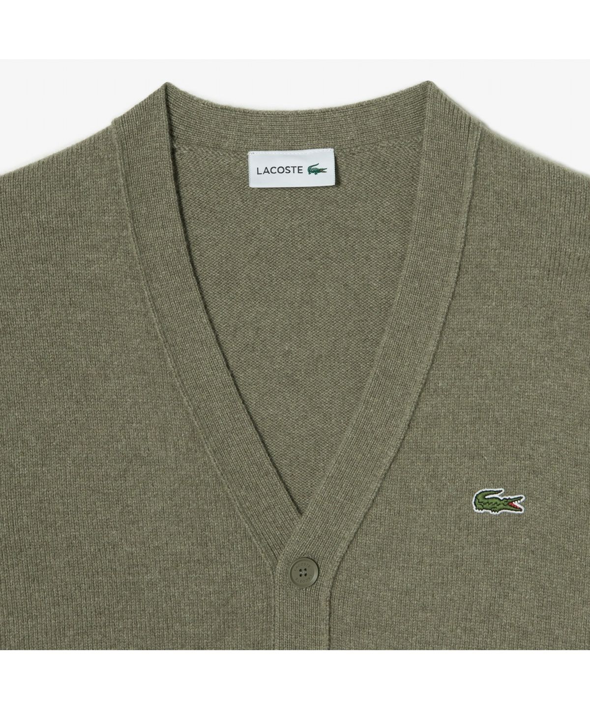 라코스테(LACOSTE) 남성 브이넥 방모 가디건 AH660E-55N E9F