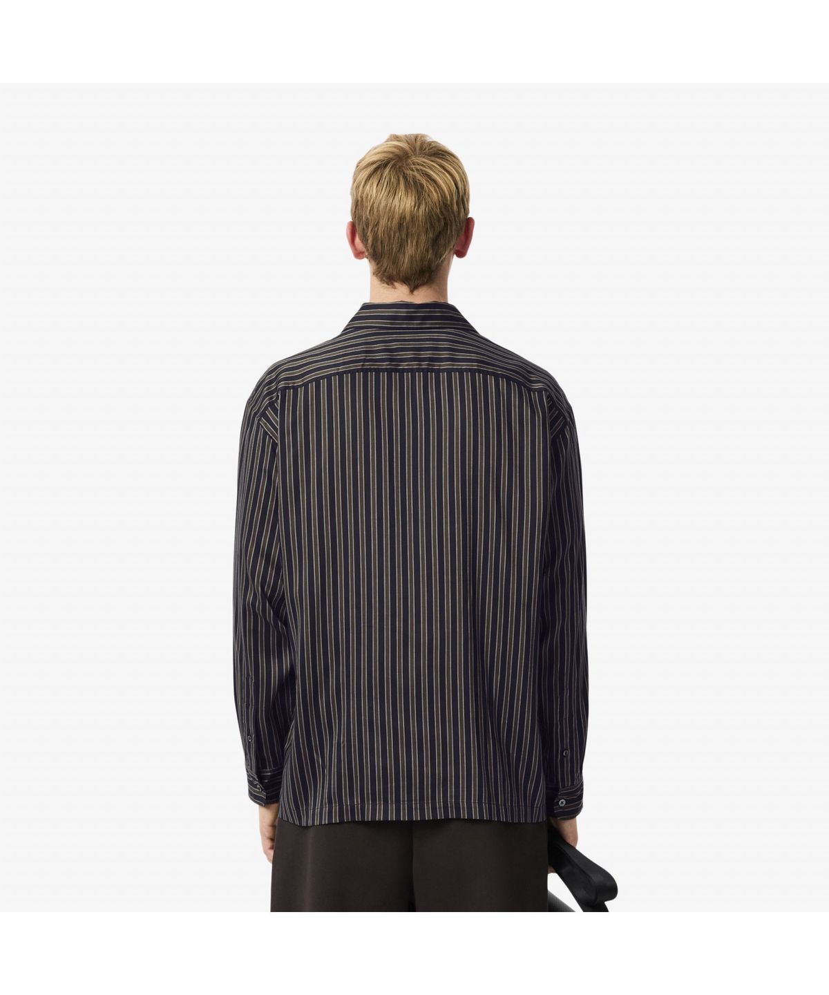 라코스테(LACOSTE) 남성 오픈 카라 스트라이프 셔츠 CH5660-55N 802