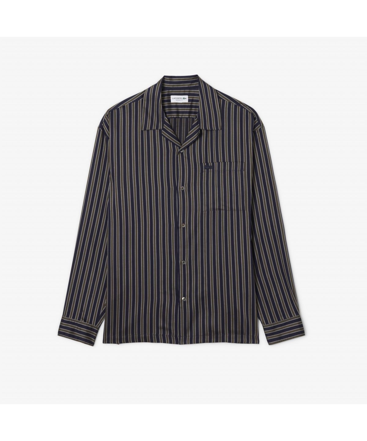 라코스테(LACOSTE) 남성 오픈 카라 스트라이프 셔츠 CH5660-55N 802