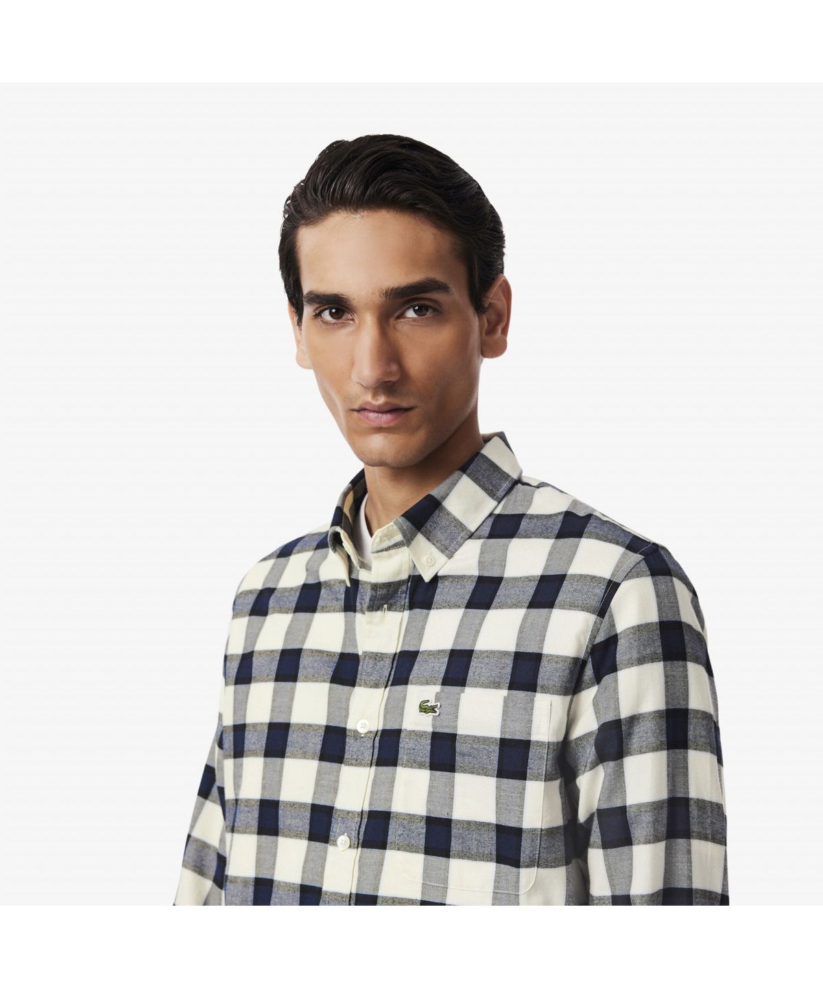 라코스테(LACOSTE) 남성 플란넬 빅체크 셔츠 CH8534-55N BIR