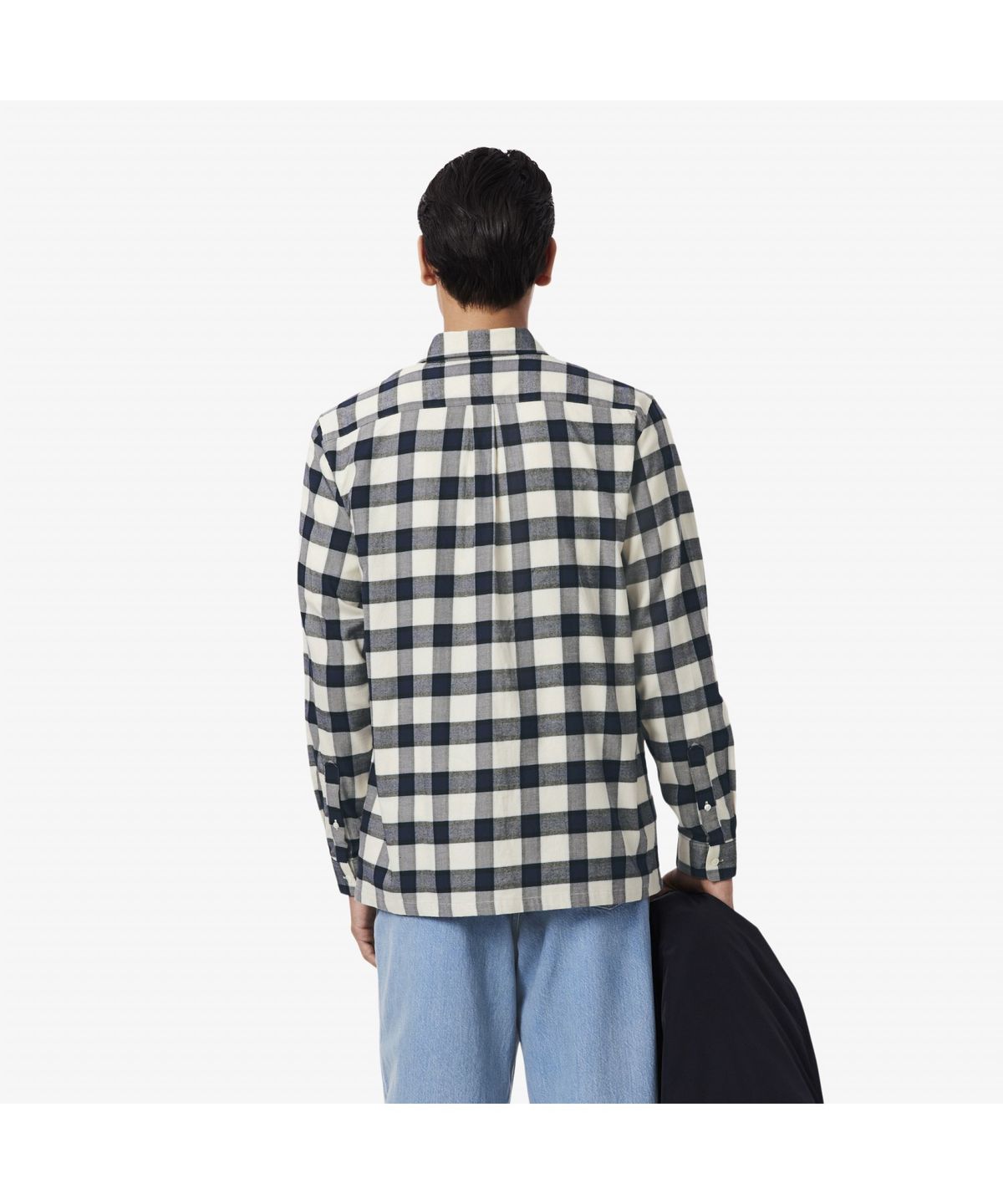 라코스테(LACOSTE) 남성 플란넬 빅체크 셔츠 CH8534-55N BIR